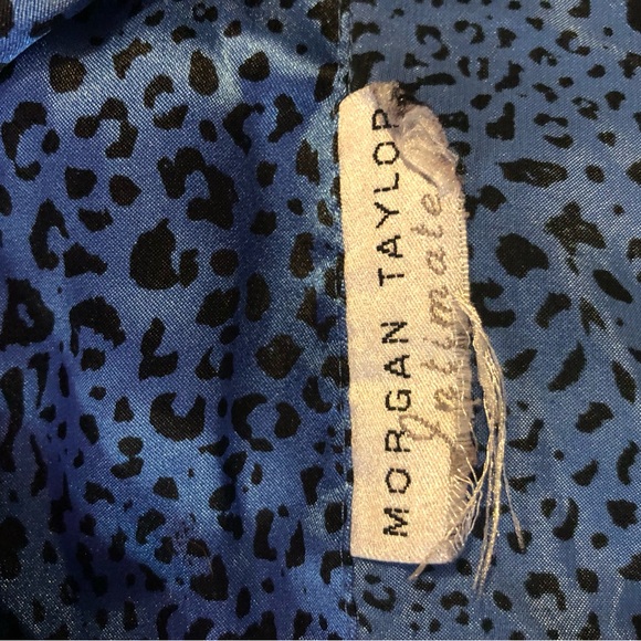 Blue leopard nightgown Large Morgan Taylor intimates - Picture 3 of 3